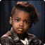 AI-generated African American baby face prediction